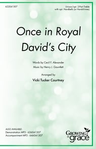 Once in Royal David's City Unison/Two-Part choral sheet music cover Thumbnail